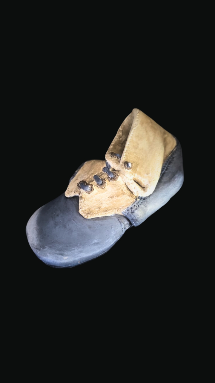 Réplica de um Sapatinho Azul e Branco